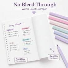 Morandi 59PCS School Supplies With Pencil Case, Stationery Set, 6 Multicolor Pens, 12 Pastel Highlighters, Gel Pens, 10 Mechanical Pencils, Back To School, College Essentials For Students - Sets - View 10