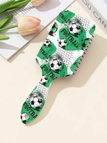 1 buah Sisir Bantalan Udara Motif Piala Dunia Sepak Bola, Sikat Pijat Kulit Kepala untuk Menata Rambut, Hadiah - MultiWarna - View 8
