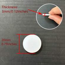20PCS Thick Solid Silicone Pads, Anti-Slip Anti-Collision Silicone Gaskets, Cuttable Wear-Resistant Silicone Blind Plugs, 3mm Thickness - A - View 3
