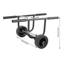 Trolley For Small Boat Boat Dolly Cart Transport Carrier Sailboat Trailer - Black - View 4
