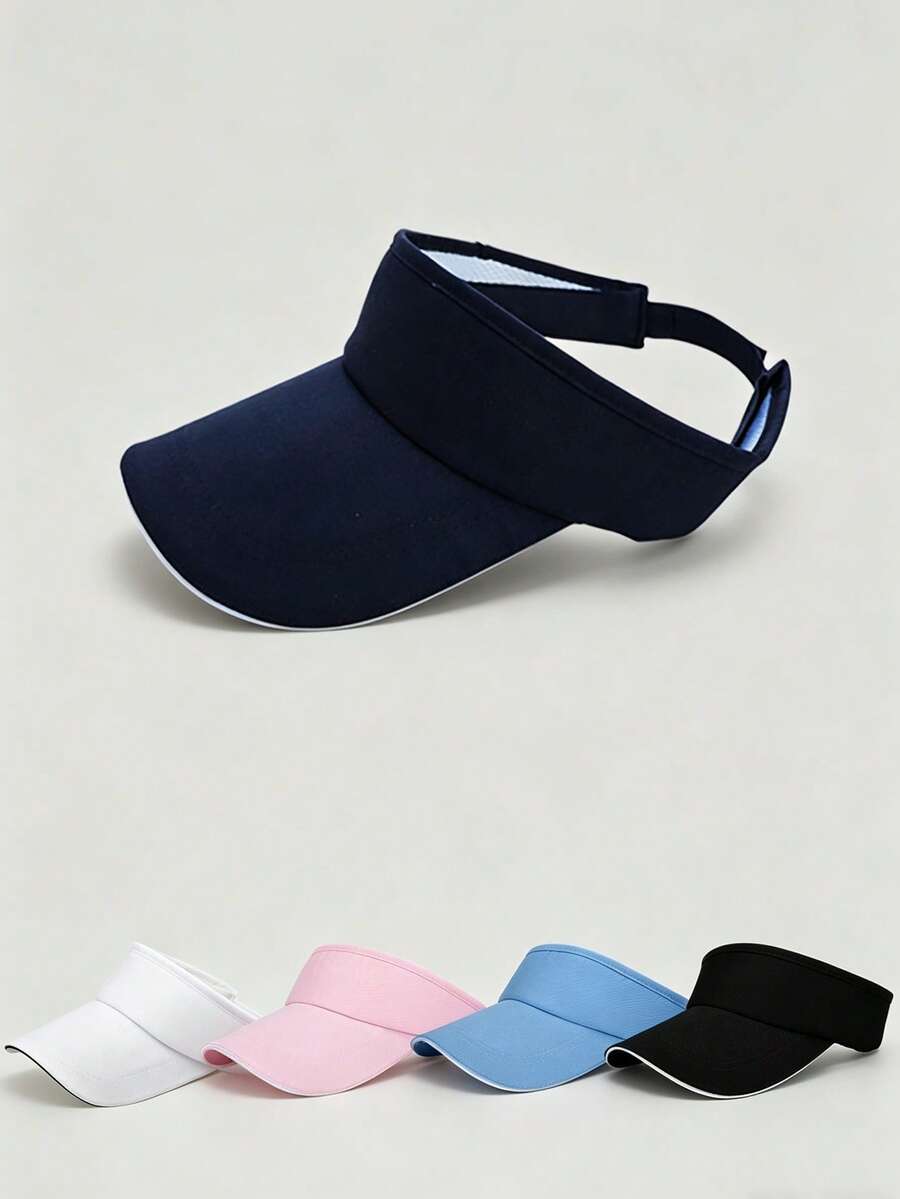 1pc Unisex Solid Color Open-Top Baseball Cap,Lightweight Breathable,Ponytail Design, Capped Sun Hat For Daily Travel Outdoor Activities - Multicolor - View 1