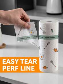 Reduce 90% Powerful Stain Removal Microfiber Kitchen Cloth Roll, Multi-Functional Soft Highly Absorbent Dish Cloth, Glass Cleaning Cloth, Lint-Free And Streak-Free, Suitable For Car Cleaning, Kitchen Utensils, Bathroom Cleaning Household Cleaning Supplies, Housewarming Gift - Multicolor - View 6