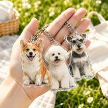 1pc Customized Acrylic Keychain, Personalized Pet Photo, Perfect Gift For Pet Lovers, Commemorative Souvenir, Suitable For Birthday, Christmas, Holiday - Multicolor - View 5
