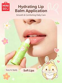 MINISO Disney Mini Moisturizing Lip Balm 3.2g, Melembapkan Tahan Lama untuk Bibir Kering dan Pecah-pecah, Menghaluskan Garis Bibir, Ukuran Saku Portabel, Primer Bibir Harian & Pendamping Makeup, Perawatan Bibir Esensial Musim Gugur/Dingin, Unisex, Semua Jenis Kulit. - Fruity - View 3
