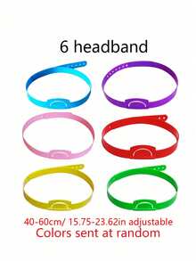 6 buah Bando Kartu Sisip, 6 Warna, Bando yang Dapat Diatur, Permainan Interaktif, Alat Pengajaran Berwarna-warni, Permainan Literasi, Cocok untuk Ruang Kelas, Perlengkapan Permainan Pesta - MultiWarna - View 12