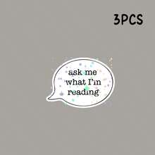 Ask Me What I'm Reading - Holographic E-Reader Sticker - Star Film - View 11