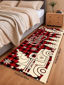 1/2pcs Christmas Kitchen Decor Rugs, Winter Kitchen Mats And Pads, Non-Slip Washable Absorbent Kitchen Accessories Decorative Floor Mat, Christmas Holiday Gift! - Multicolor - View 17