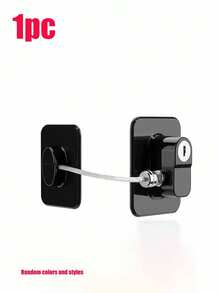 A Versatile, Key-Operated Refrigerator Lock That Is Easy To Install; Suitable For Kitchen Refrigerators, Cabinets, Drawers, Wardrobes, And Windows, It Can Also Serve As A Lock For Bedroom Doors Or Drawers. - Multicolor - View 14