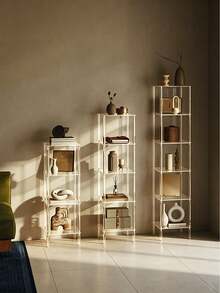 1PC Acrylic Multi-Layer Transparent Display Stand, Suitable For Collectibles, Jewelry, Crafts, Perfume, Cosmetics, Organizer, Room Decor, Room Organization, Home, Indoor, Holiday Decoration, Home Storage, Transparent Multi-Layer Storage Rack - Multicolor - View 5