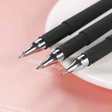 15Pcs 0.5mm Quick-Dry Black Gel Rollerball Pen, Smooth Writing, Ultra-Fast Drying, With Pen Clip, Suitable For Office And Study - Sets - View 3