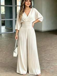 Women Jumpsuits - Apricot - View 3