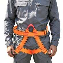 Half-Body Harness Rock Climbing And Mountaineering Safety Strap Climbing Harness - Orange - View 6