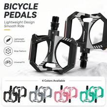 1 Pair Wide Platform Bicycle Pedals, Double-Sided Studded Pedal Pads, Suitable For Mountain Bike Commuter Cycling Pedals - Multicolor - View 1