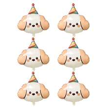 大型卡通貓咪熊貓狗狗氣球玩具 生日帽 動物氣球 適合生日派對、兒童戶外節慶裝飾 - 狗 - 查看 3