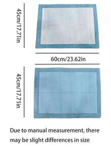 Pet Urine Pads/Diapers - Blue and White - View 6