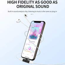 Adaptor Pengisian Daya & Audio Lightning 2-in-1, Pembagi Multifungsi untuk Apple 11/11Pro/12/12Pro/13/X/XS/XS MAX/XR/7/8/8Plus, Aksesori Digital Portabel & Praktis - MultiWarna - View 3