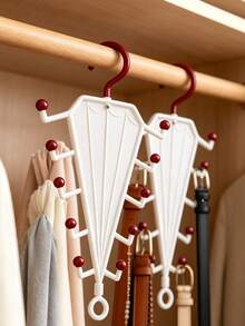 Space Saving Hangers For Clothes V Shaped Double.360° Rotating Triangular Wardrobe Storage Rack,Combinable Multi-Functional Bathroom Clothes Rack,Space Saving. - Multicolor - View 4