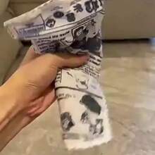 Fun Newspaper Toy Suitable For All Dogs And Cats - Crinkle Paper Sound Toy For Large, Medium And Small Dogs And Cats, Durable Fabric Enrichment Toy To Relieve Boredom And Anxiety, Washable Pet Toy, Best Gift For Pet Lovers - Grey - View 10