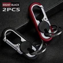 1 High-Quality Keychain With Remote Key Belt Clip, Suitable For Business Style For Men And Women For Daily Travel - A - View 2