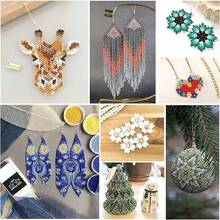 Mixed Color Small Bead Jewelry Handmade Set Box, DIY Phone Chain Bracelet Ring Weaving Material, DIY Creative Craft Gift (Color Differences May Exist Between Different Bead Batches, Subject To Actual Product) - Multicolor - View 1