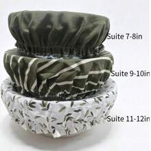 3pcs Set Exquisite Bowl Covers, Different Sizes, Suitable For Halloween/Christmas Bread Fermentation | Fabric Bowl Covers, Multiple Sizes, Fit 7-13 Inch Bowls, Ideal Sourdough Bread Baking Accessories (Random Floral Pattern) - Multicolor - View 11
