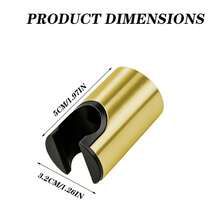 Gold Shower Head Bracket, Wall-Mounted Adjustable Shower Head Holder, Bathroom Shower Fixed Bracket With Installation Accessories - Support - View 2