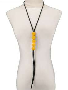 MARLIWOO 1pc Minimalist Daily Commute Style Fashion Accessory Long Gothic EMO Style Elegant Party Necklace - Multicolor - View 2