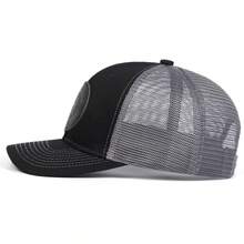 1pc Men's Trucker Hat With H Letter Leather Patch Baseball Cap Street Fashion Outdoor Sun Protection Casual Mesh Cap For Spring Autumn Travel Beach Vacation - Multicolor - View 10