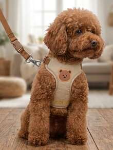 Custom Name Embroidered Dog Harness & Leash Set, Personalized Pet Walking Gear, Ideal Holiday Gift For Dogs - Multicolor - View 4