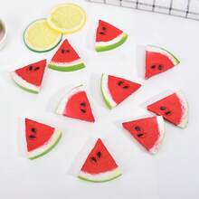 6pcs Artificial Watermelon Slices, Faux Fruit, Realistic Party Home Kitchen Decor, Holiday Wedding Photography Prop Model, Gift For Birthday Graduation - Watermelon Slices - View 11