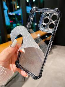MewTrek 奢華電鍍手機殼 夏季新款時尚矽膠防震保護軟殼，適用於 iPhone、 Galaxy、小米、華為 Honor Reno，男士/女士 2026 - 黑色 - 查看 4