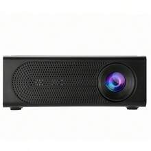 M200S Mini Projector, 50ANSI Lumens Wired Screen Mirroring Model, Native 240P Supports 1080P Video Playback, Christmas Happy Gift Home Theater, Suitable For HD, USB, AV, Laptop - Obsidian Black - View 10
