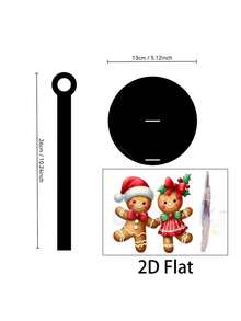 Gingerbread Man Tabletop Standing Paper Towel Holder, Kitchen Paper Towel Rack, Home Party Decoration And Storage Paper Towel Holder, Lightweight And Affordable, Suitable For Kitchen, Bathroom, Toilet, Dining Room, Living Room, Bedroom, Suitable For Various Holiday Decorations (Paper Towels Not Included) - Multicolor - View 9