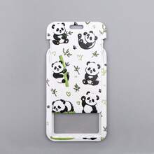 1 Piece Cute Panda Bamboo Print Lanyard With ID Badge Holder, Cartoon Animal Neck Strap Card Holder For Student Work ID Keys, Panda Lover Gift - Multicolor - View 7