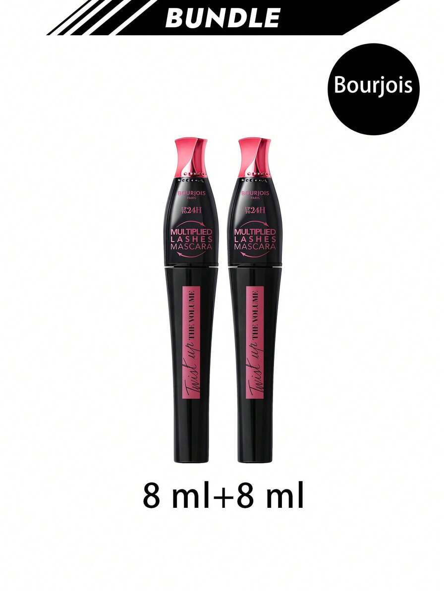Bourjois [حزمة] ماسكارا تكثيف الحجم Twist Up The Volume سوداء 24 ساعة، 8 مل * 2 - أسود 24 ساعة - مشاهدة 1