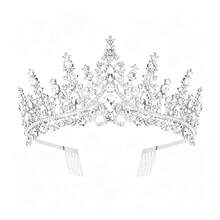 1 Set Birthday Ribbon Crown Set, Shiny Waistband, Sparkling Crystal Crown, Adult Women Birthday Gift, Suitable For Girls Birthday, Party Gift, The Best Gift For Her - Multicolor - View 6
