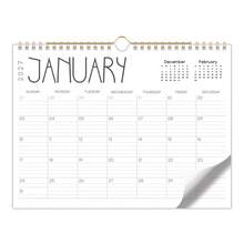 2027年壁掛日曆，極簡風12個月月計畫表，大書寫空間，居家辦公室月計畫日曆，全年時間管理 - 單色 - 查看 1
