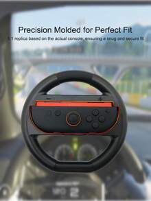 Compatible With Switch 2, 2pcs Controller Grips + 2pcs Steering Wheel Set, Anti-Slip And Anti-Sweat Enhanced Grip, Simulates Realistic Game Control, Unleash Your Best Performance - Handle + Steering Wheel Set - View 3