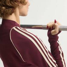 adidas originals 拉鍊透氣健身衣 女款 紅色 - 酒紅色 - 查看 6