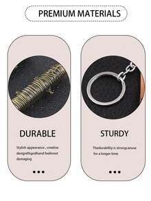 1pc Mini Baseball Alloy Keychain, Car Keychain, Keychain Accessory, Birthday Festival Party Event Souvenir, Friend Gift - Multicolor - View 9