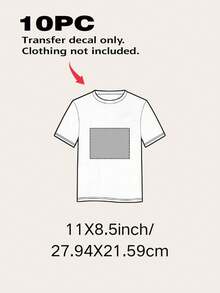 Personalized DTF Heat Transfer Stickers, Custom DIY Iron-On Decals For T-Shirts, Custom Iron-On Transfers, Back-To-School Season - Multicolor Transfer Film - View 22