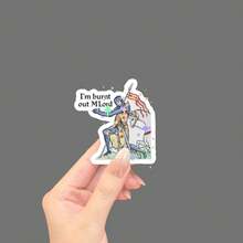 I'm Burnt Out M'lord" Medieval Meme Sticker - Vinyl Die-Cut Stickers/Bumper Stickers For Windows, Trucks, Cars, Laptops, MacBooks, Etc. - 2D Flat Sticker, 2D Flat - Star Film - View 2