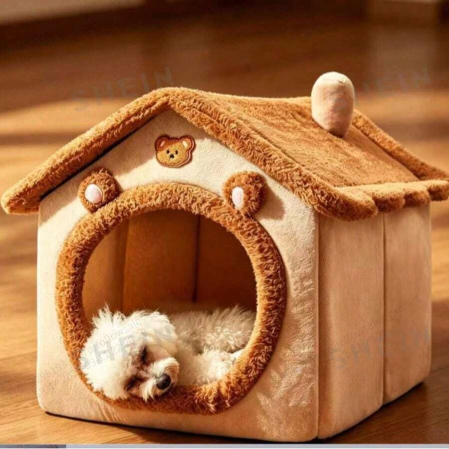 1 PC Tempat Tidur Gua Kucing Akrilik Datar Simulasi Nyaman Rumah Kucing Tenda Kucing, Ornamen Dekorasi Kerajinan Cetak Akrilik Datar 2D - L - View 1