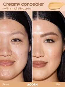 SHEGLAM [2 st] Skinfinite återfuktande foundation och Like Magic återfuktande concealer, set - Acorn - Visa 7