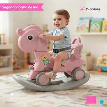 THE BABY SHOP Correpasillos Mecedor 3 en 1 con Luces Sonido Barra Guía  Niños 1 a 6 Años - Azul - Ver 5