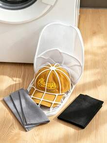 Hat Cleaning Cage Washing Machine Hat Cleaning Rack With Mesh Bag Baseball Cap Cleaning Cage Hat Cleaning Device Protective Cleaning Cage Hat Storage And Organization Cap Washing Cover/Cleaning Protector Suitable For Washing Various Hats - Multicolor - View 10