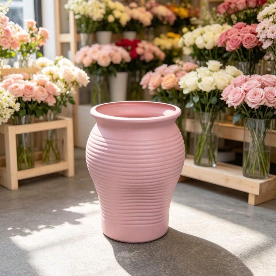 This Vase Has A Rustic Vintage Style, Suitable For Placement In The Living Room, Kitchen And Bedroom. It Can Be Used For Floral Arrangements, Display, Or As A Desktop Decoration For The Desk, Dining Room And Entryway. - A - View 1