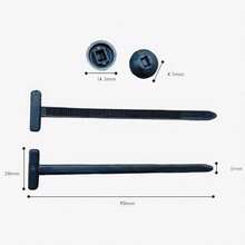 100/50/5 Pcs Nylon Heavy Duty Car Cable Ties | Automotive Cable Ties, Strong Fixing, Universal Fasteners, Suitable For Bumper/Wheel Arch/Door Panel, Easy To Install Car Trim Accessories - Various - View 9