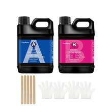 1:1 Clear Epoxy Resin 1000ml/500ml - 2 Part Adhesive Including Hardener, Suitable For Jewelry, Coating, DIY Art - A - View 9