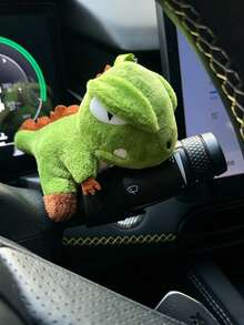 Dekorasi Dashboard Mobil, Figur Kartun Dinosaurus untuk Layar Tampilan Mobil dan Layar Komputer Konsol Tengah - A - View 7